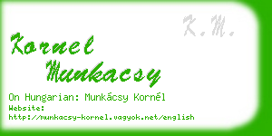kornel munkacsy business card
